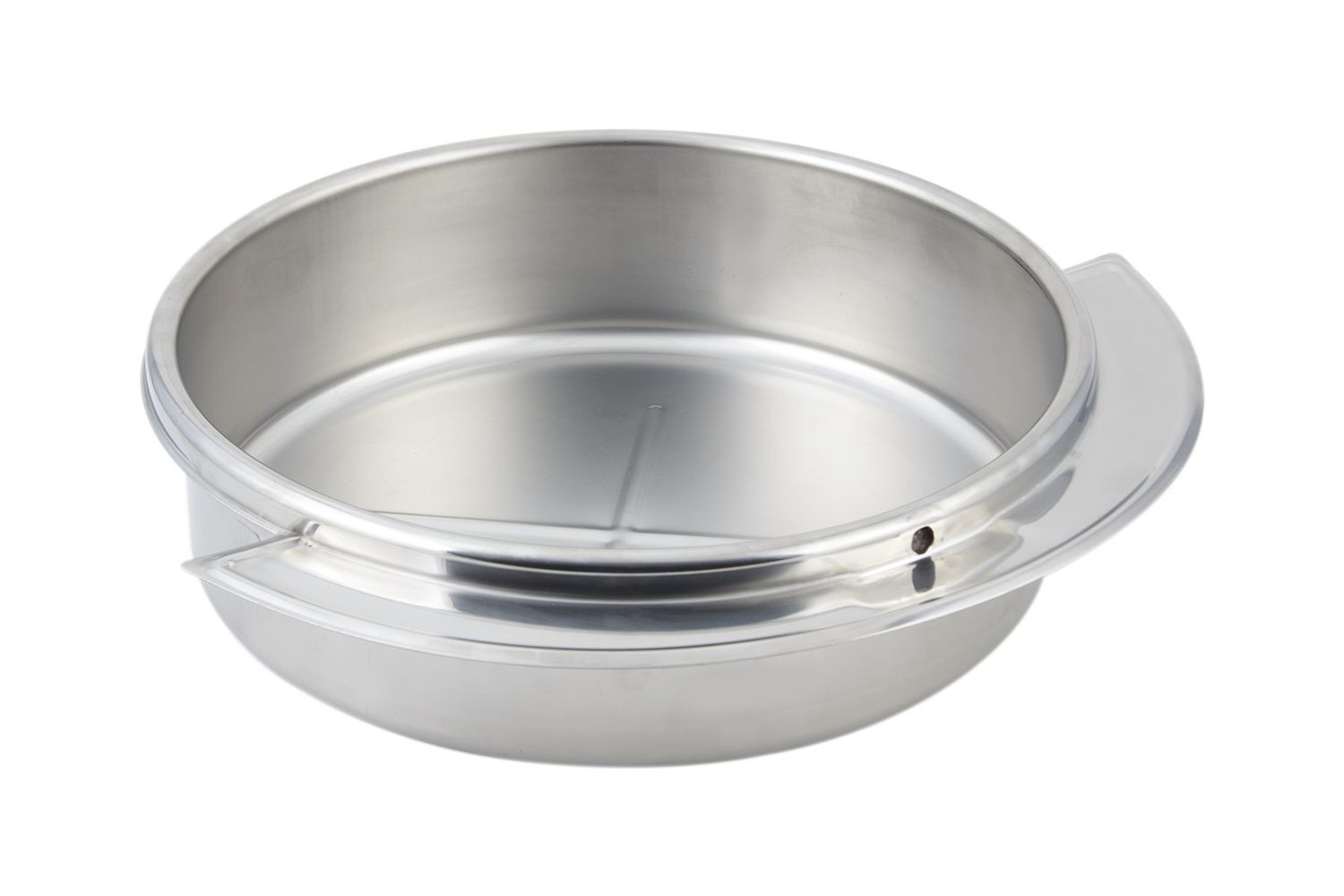 Bon Chef 11002 Stainless Steel Dripless Round Water Pan, 8 Qt. - LionsDeal Stainless Steel Round Stock Near Me