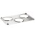 Nemco 67860 3-Hole Adapter Plate with 4 Qt. Insets addl-2