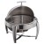 Winco 103B Virtuoso Stainless Steel Round Roll Top Chafer 6 Qt. addl-1