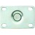 Winco CT-23B Universal Plate Caster Set 2-3/8" x 3-5/8" with 5" Wheel and Brake addl-1