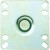 Winco CT-33B Universal Plate Caster Set 3-1/2" x 3-1/2" with 5" Wheel and Brake addl-1