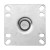 Winco CT-33B Universal Plate Caster Set 3-1/2" x 3-1/2" with 5" Wheel and Brake addl-1