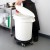 Winco DLR-18 Round Plastic Trash Can Dolly 18" addl-4