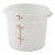 Winco PPRC-6W White Round Storage Container, 6 Qt. addl-1