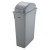 Winco PTCL-23 Grey Cover for PTC-23SG Grey Slender Trash Can addl-1