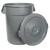 Winco PTCL-32 Grey Lid for PTC-32G Grey Trash Can addl-3