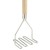 Winco PTM-18S Stainless Steel Square Potato Masher 4-1/2" x 17-3/4" addl-1