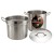 Winco SSDB-8S Stainless Steel 8 Qt. Steamer/Pasta Cooker with Cover addl-3