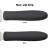 Winco TKP-40 Griddle Grill Scraper, 4-7/8" x 4" Blade, Black Polypropylene Handle addl-2