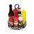 Winco WBKH-6R Round Black Wire Condiment Caddy 6-1/4" x 9" addl-1