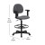 Flash Furniture BT-659-GRY-ARMS-GG Gray Fabric Ergonomic Drafting Stool with Arms addl-1