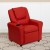 Flash Furniture DG-ULT-KID-RED-GG Contemporary Red Vinyl Kids Recliner with Cup Holder and Headrest addl-2