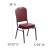 Flash Furniture FD-C01-SILVERVEIN-BURG-VY-GG HERCULES Series Crown Back Stacking Banquet Chair with Burgundy Vinyl/Silver Vein Frame addl-1
