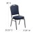 Flash Furniture FD-C01-SILVERVEIN-NY-VY-GG HERCULES Series Crown Back Stacking Banquet Chair with Navy Vinyl/Silver Vein Frame addl-1