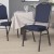 Flash Furniture FD-C01-SILVERVEIN-NY-VY-GG HERCULES Series Crown Back Stacking Banquet Chair with Navy Vinyl/Silver Vein Frame addl-2