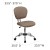 Flash Furniture H-2376-F-COF-GG Mid-Back Coffee Brown Mesh Task Chair with Chrome Base addl-1