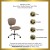 Flash Furniture H-2376-F-COF-GG Mid-Back Coffee Brown Mesh Task Chair with Chrome Base addl-2