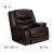 Flash Furniture MEN-DSC01078-BRN-GG Plush Brown Leather Rocker Recliner addl-1