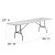 Flash Furniture RB-3096FH-GG 30"W x 96"L Plastic Bi-Folding Folding Table addl-1