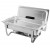 TigerChef Full Size Stainless Steel Chafing Dish with Folding Frame 8 Qt.  addl-5