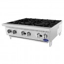 Atosa ACHP-6  Heavy Duty Stainless Steel 36" Six Burner Hot Plate addl-6
