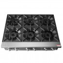 Atosa ACHP-6  Heavy Duty Stainless Steel 36" Six Burner Hot Plate addl-8