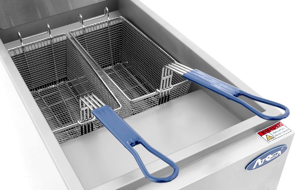 Atosa ATFS50 Heavy Duty 50 Lb. Stainless Steel Deep Fryer LionsDeal