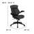Flash Furniture BL-ZP-804-GG Mid-Back Leather Office Chair with Back Angle Adjustment and Flip-Up Arms addl-2