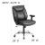 Flash Furniture GO-2073-LEA-GG HERCULES Series 400 Lb. Capacity Big & Tall Leather Task Chair with Height Adjustable Arms addl-1