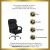 Flash Furniture GO-2078-GG HERCULES Series 24/7 Intensive Use Big & Tall 500 Lb. Capacity Fabric Executive Swivel Chair with Loop Arms addl-2