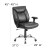 Flash Furniture GO-2078-LEA-GG HERCULES Series 24/7 Intensive Use, Big & Tall 500 Lb. Capacity Leather Executive Swivel Chair with Loop Arms addl-1