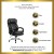 Flash Furniture GO-2078-LEA-GG HERCULES Series 24/7 Intensive Use, Big & Tall 500 Lb. Capacity Leather Executive Swivel Chair with Loop Arms addl-2