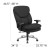 Flash Furniture GO-2085-GG HERCULES Series 24/7 Intensive Use Big & Tall 400 Lb. Capacity Black Fabric Executive Swivel Chair addl-1