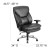 Flash Furniture GO-2085-LEA-GG HERCULES Series 24/7 Intensive Use Big & Tall 400 Lb. Capacity Black Leather Executive Swivel Chair addl-1