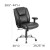 Flash Furniture GO-2132-LEA-GG HERCULES Series 400 Lb. Capacity Big & Tall Leather Task Chair with Height Adjustable Arms addl-1