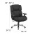 Flash Furniture GO-2149-GG HERCULES Series 24/7 Intensive Use Big & Tall 400 Lb. Capacity Black Fabric Executive Swivel Chair with Lumbar Support Knob addl-1