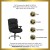 Flash Furniture GO-2149-GG HERCULES Series 24/7 Intensive Use Big & Tall 400 Lb. Capacity Black Fabric Executive Swivel Chair with Lumbar Support Knob addl-2