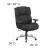 Flash Furniture GO-2149-GG HERCULES Series 24/7 Intensive Use Big & Tall 400 Lb. Capacity Black Fabric Executive Swivel Chair with Lumbar Support Knob addl-4