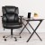 Flash Furniture GO-2149-LEA-GG HERCULES Series 24/7 Intensive Use, Big & Tall 400 Lb. Capacity Black Leather Executive Swivel Chair  addl-3
