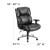 Flash Furniture GO-2149-LEA-GG HERCULES Series 24/7 Intensive Use, Big & Tall 400 Lb. Capacity Black Leather Executive Swivel Chair with Lumbar Support Knob addl-1