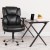 Flash Furniture GO-2149-LEA-GG HERCULES Series 24/7 Intensive Use, Big & Tall 400 Lb. Capacity Black Leather Executive Swivel Chair with Lumbar Support Knob addl-3