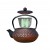 Old Dutch International 1072CB Black and Copper Cast Iron Amai Teapot, 23 oz. addl-1