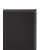 Winco LMD-814BK 8-1/2" x 14" Black Leatherette Two Panel Menu Cover addl-3