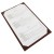 Winco LMS-811BN 8-1/2" x 11" Brown Leatherette Single Panel Menu Cover addl-2