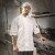 Winco UNF-1WM White Poly-Cotton Blend Short Sleeved Chef Shirt, Medium addl-1