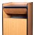 Winco WR-35 Wooden Waste Receptacle with Tray Top, fits up to 35 Gallon Trash Can addl-1