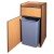Winco WR-35 Wooden Waste Receptacle with Tray Top, fits up to 35 Gallon Trash Can addl-2