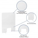 Flash Furniture BR-ASLF-3240-GG Clear Acrylic Freestanding Register Shield / Sneeze Guard 32"W x 40"H addl-2