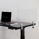 Flash Furniture BR-DDIA-3058-GG Clear Acrylic Desk Partition 23"L x 12"H addl-1
