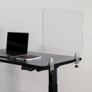 Flash Furniture BR-DDIA-4558-GG Clear Acrylic Desk Partition 23"L x 18"H addl-1
